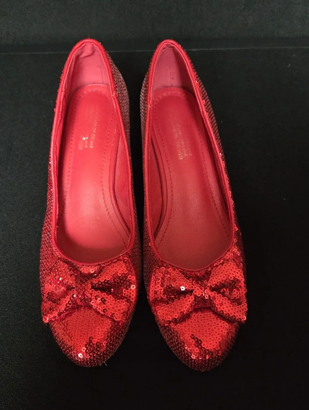 Ruby Slippers Size 7 Red Block Heel - Picture 1 of 7